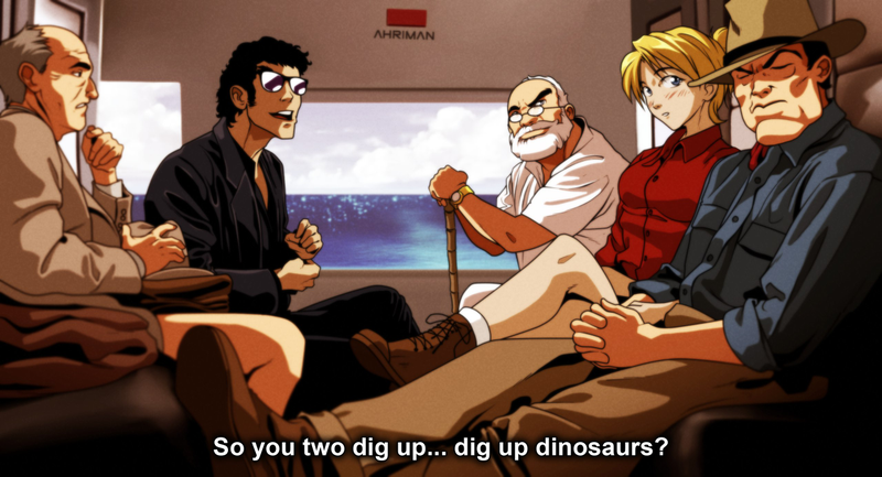 Illustration for article titled What Aliens, Blade Runner, Jurassic Park & Terminator Would Look Like As Anime